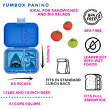 Yumbox Panino - True Blue with Shark Tray-TBII202110SK-Pumpkin Pie Kids Canada