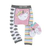 Zoocchini Legging & Sock Set - Allie the Alicorn-ZOO506 6-12M-Pumpkin Pie Kids Canada
