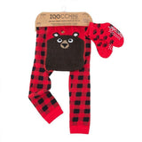 Zoocchini Legging & Sock Set - Bosley the Bear-ZOO515 6-12M-Pumpkin Pie Kids Canada