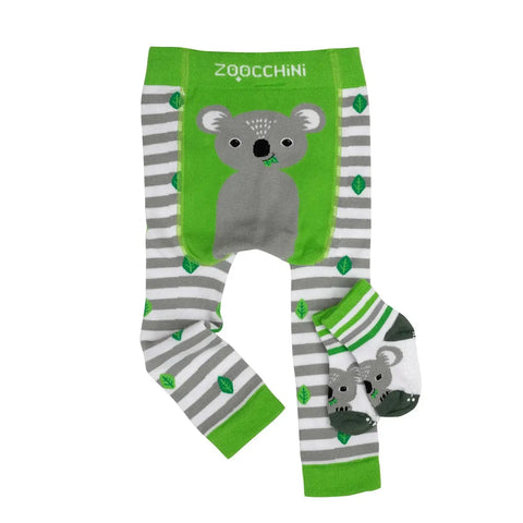 Zoocchini Legging & Sock Set - Koala-ZOO1005 6-12M-Pumpkin Pie Kids Canada